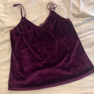 Satin Style Purple Tank